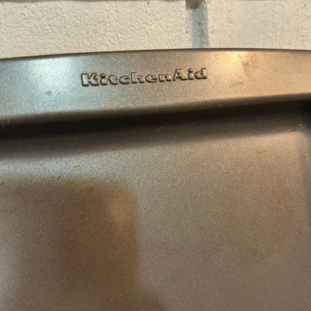 KitchenAid Baking Sheet Pan Lot 2 Farmhouse Gray Nonstick Steel 17x11
